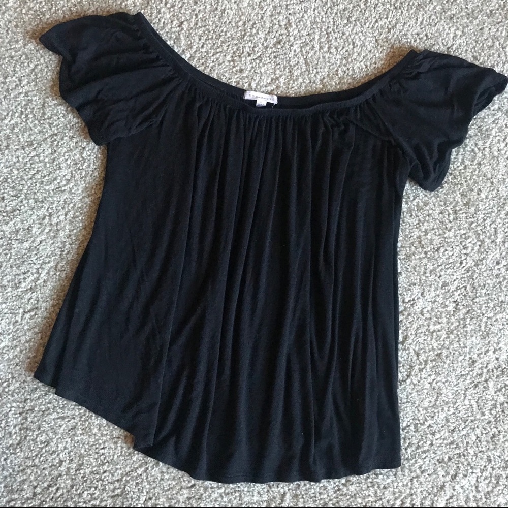 Drapey Shoulder Baring Top